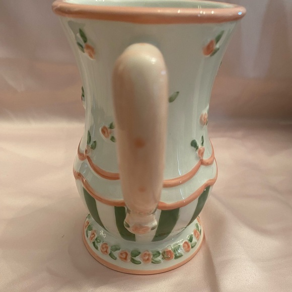 NWOT VTG  4 Gift Craft Mugs In Pink, Cream Green by Karla Dornacher Shabby Chic - Picture 7 of 12